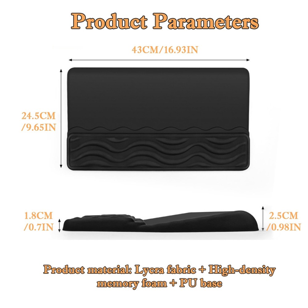 Ergonomic Keyboard Wrist Rest Pad, Computer Keyboard Stand with Thick Memory ...