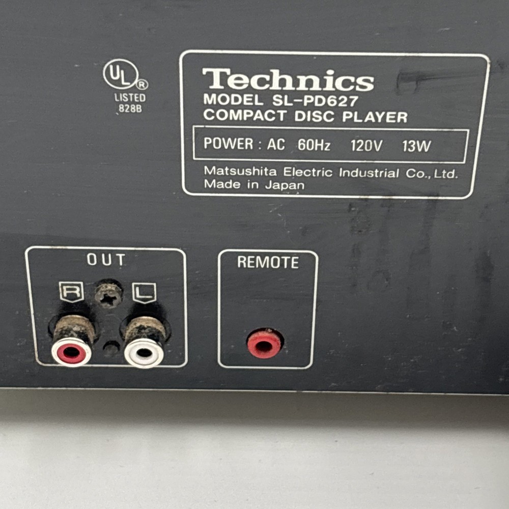 Technics SL-PD627 MASH Compact Disc Changer - 5 Disc - Black - Tested Working