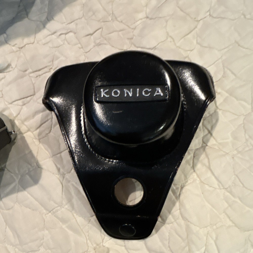 Konica Auto S2 Rangefinder Camera Black Silver with Hexanon Lens and Case