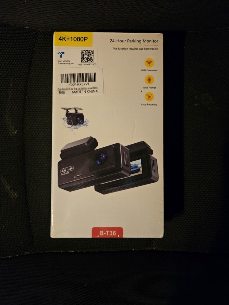 (BNIB) Dashcam front and rear