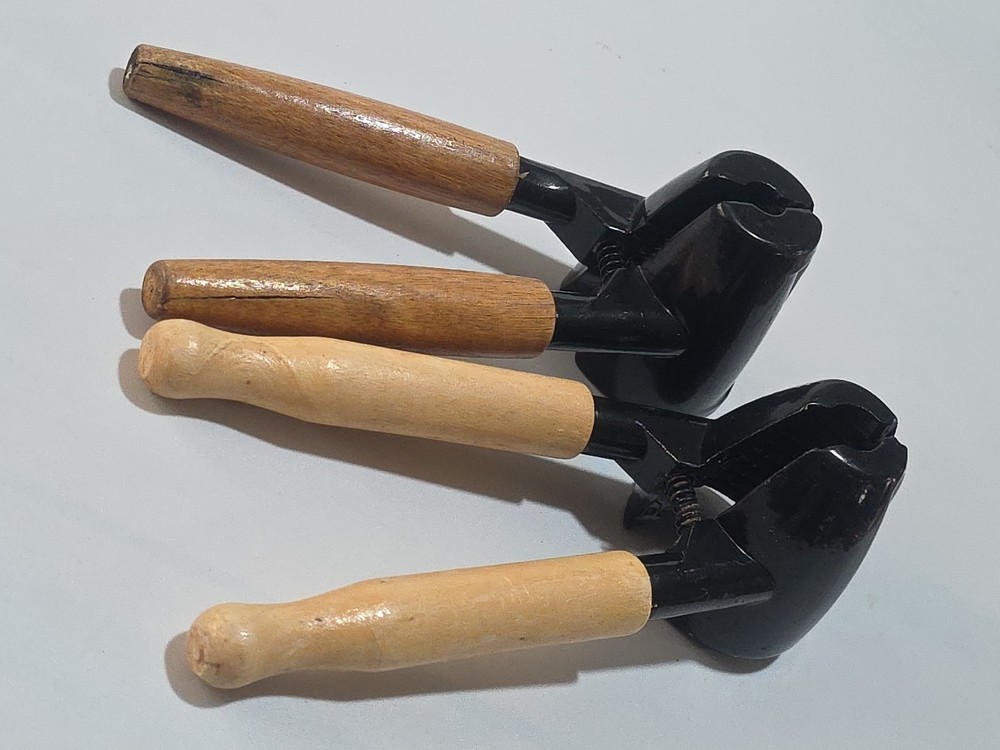 2 Nut Cracker and wooden handle , Walnut Cracker Tool for Pecans Nuts With Picks