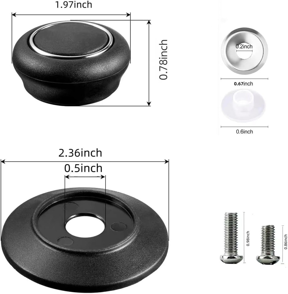2Pcs Pot Lid Knobs, Kitchen Bakelite Pot Lid Handle, Universal Pot Lid Top Repla