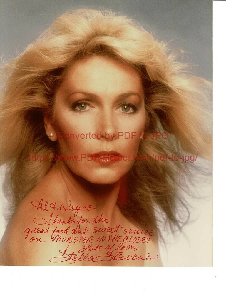 Stella Stevens (The Nutty Professor) Signed Autograph photo
