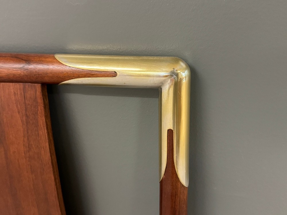 Refinished Walnut Full Headboard by Robsjohn Gibbings for Widdicomb