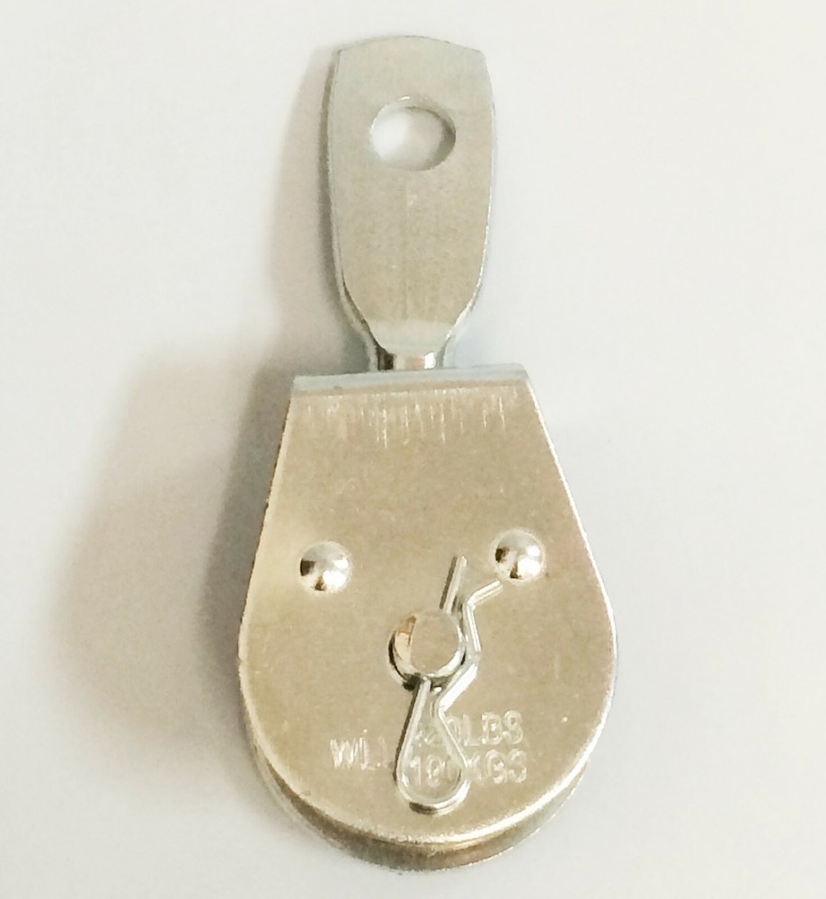 3/8" Heavy Duty Single Wheel Rigging Lifting Rope Pulley