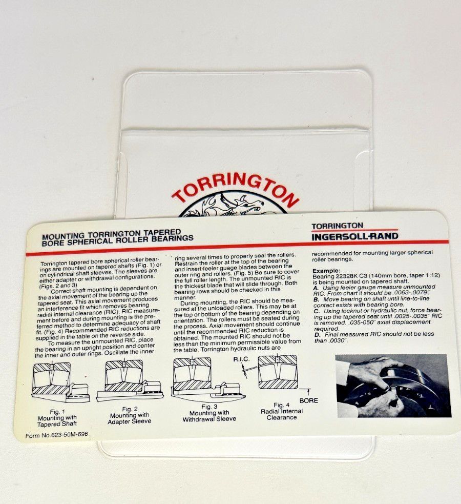 Torrington FAFNIR Kilian Pocket Reference Slide Chart Tool Steampunk