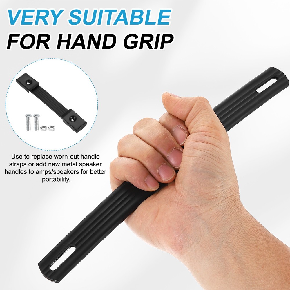2 Pieces 6.3 Inches Speaker Cabinet Strap Handles, Pull for Speaker Case, Black