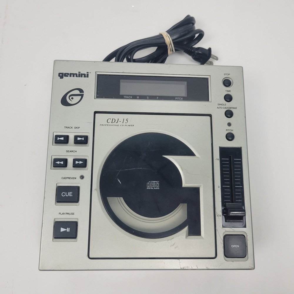 Gemini CDJ-15 Professional CD Player DJ Equipment  - Tested & Working