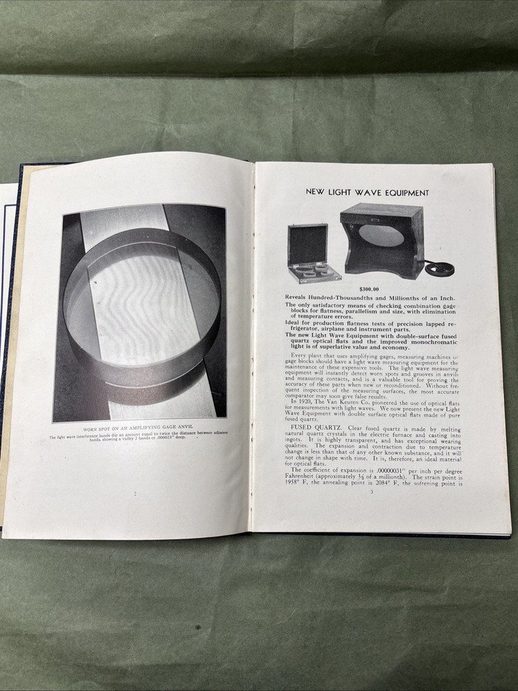 1945 VAN KEUREN PRECISION MEASURING TOOLS CATALOG AND HANDBOOK