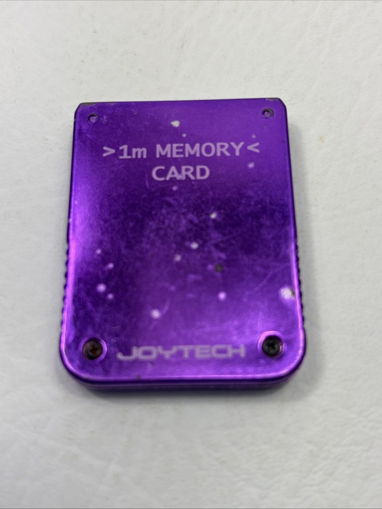 Sony PS1 1MB Memory Card Joytech Metallic Purple