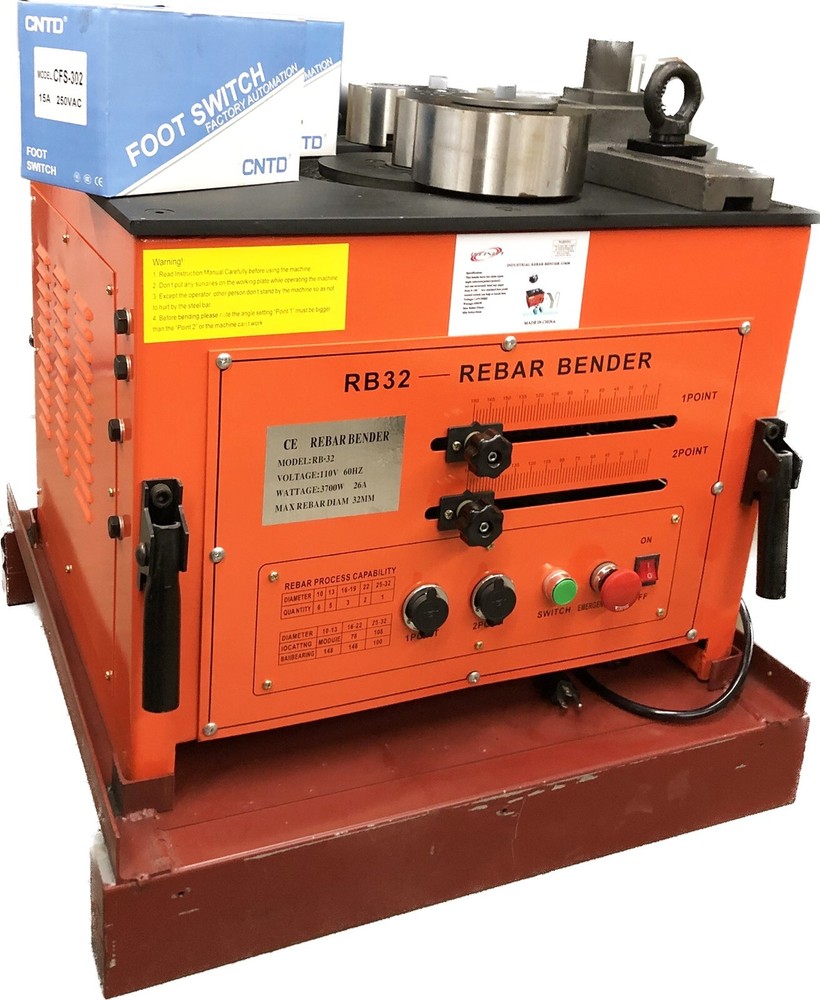 Replacement Front Face Control Panel Board 4 RB32 32mm #10 Rebar Bender Machine