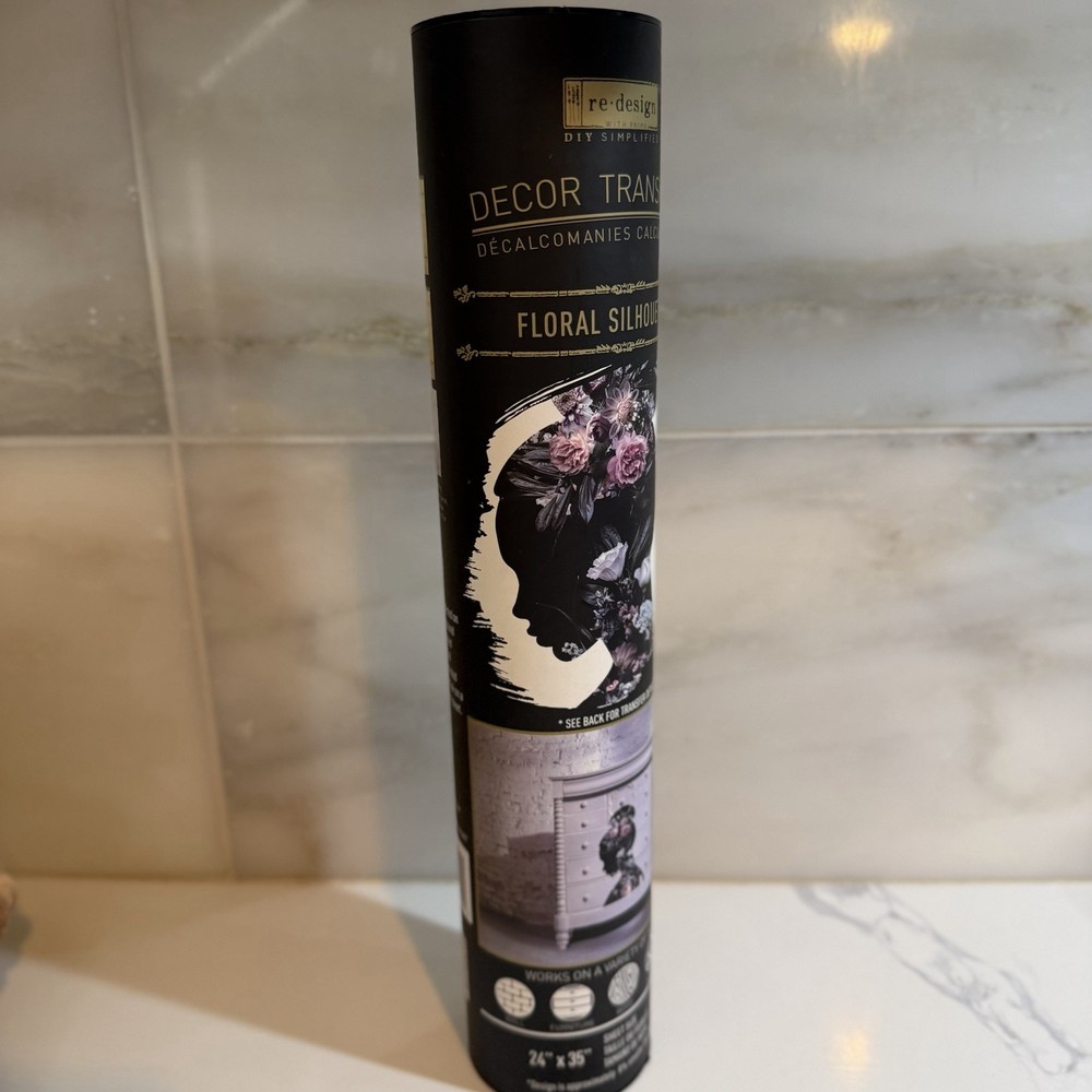 Decor Transfer Floral Silhouette