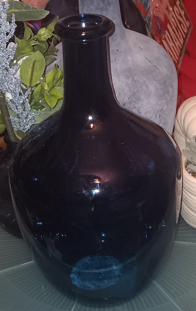 Blue Demijohn Bottle Blue Bottle Vase