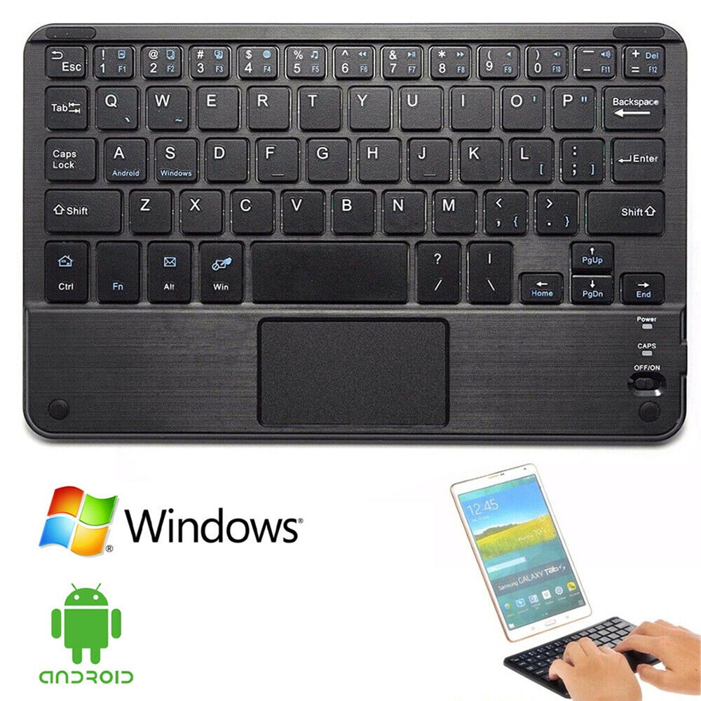 New Wireless Bluetooth Keyboard W/Mouse Touchpad For Android/IOS Tablet