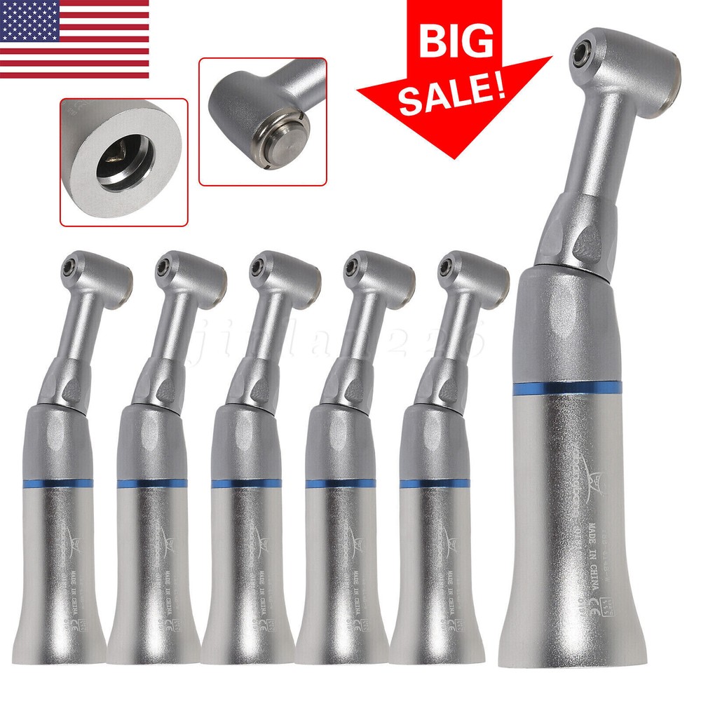 Dental Slow Low Speed Handpiece Contra Angle Push Button E-type Attach NSK STYLE