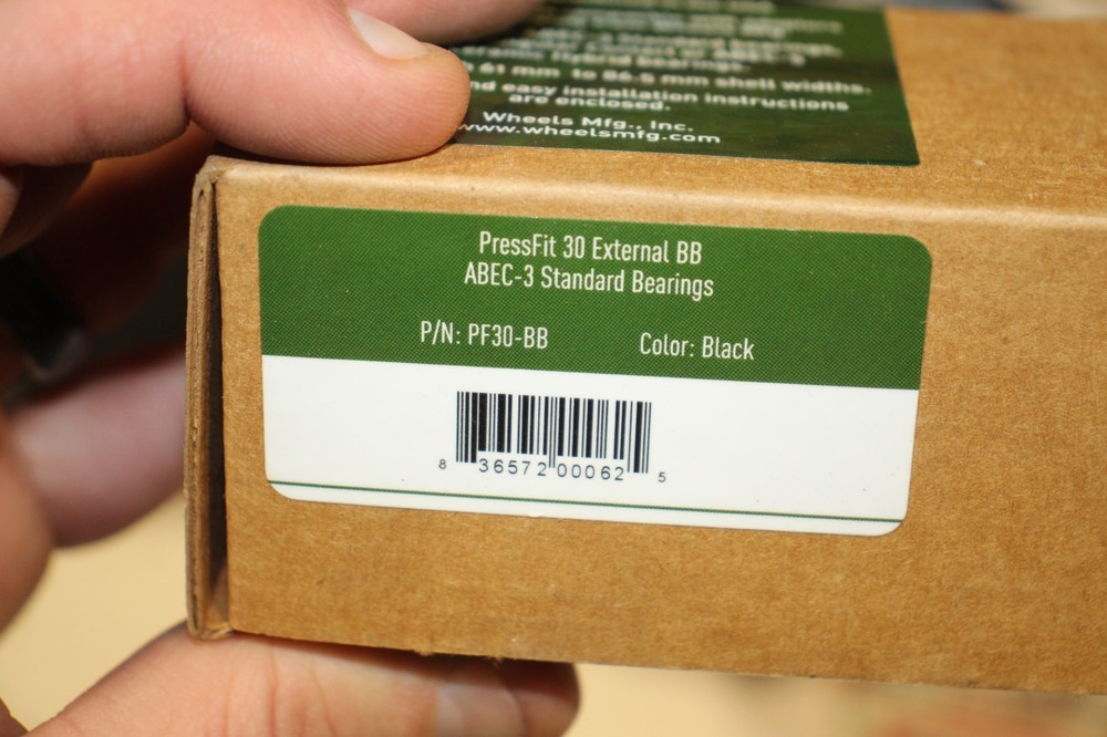 PressFit Bottom Bracket Wheels Mfg PF30-BB 30mm