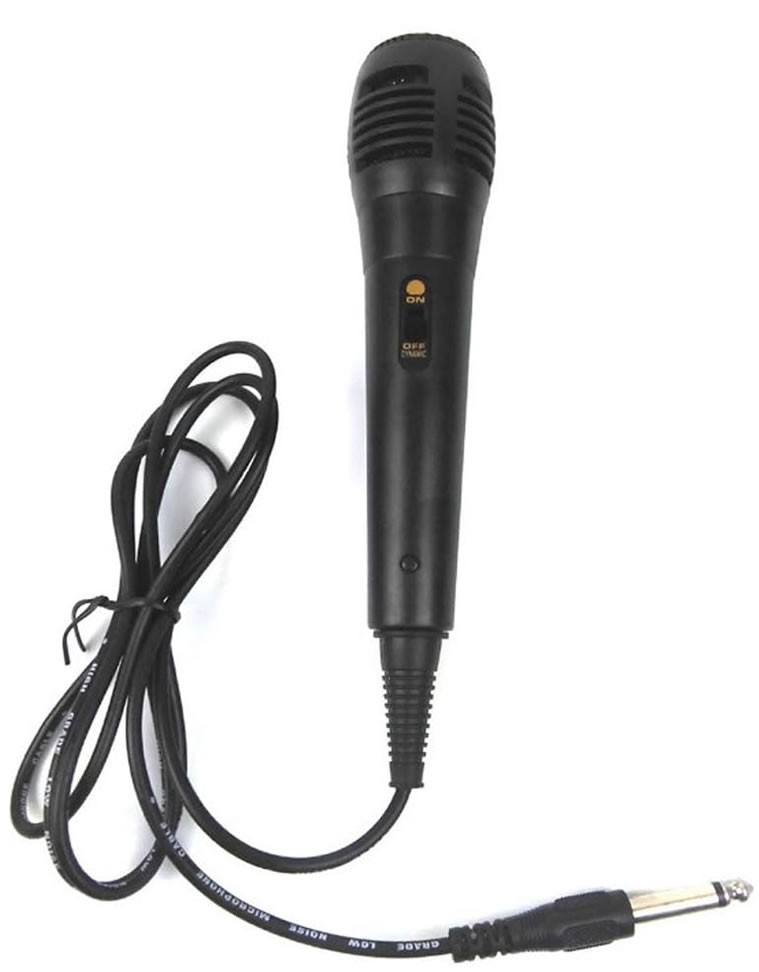 QFX M‑210 Wired Dynamic Microphone Unidirectional with 8ft Cable – Tested