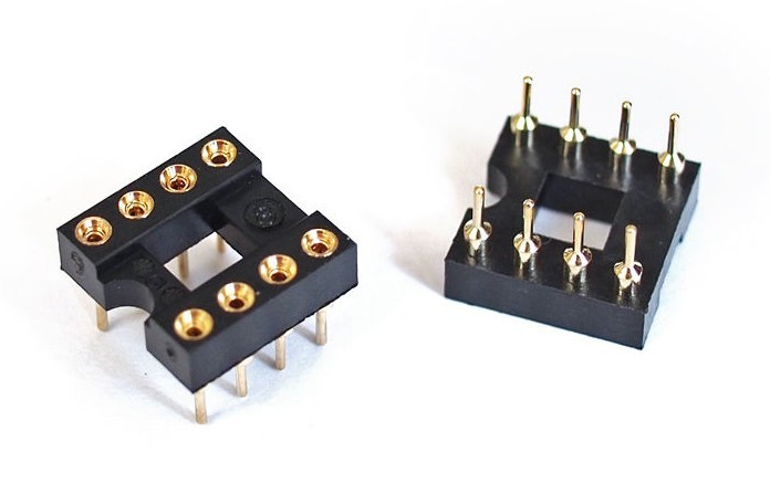 (8) GOLD IC SOCKETS * MILL-MAX