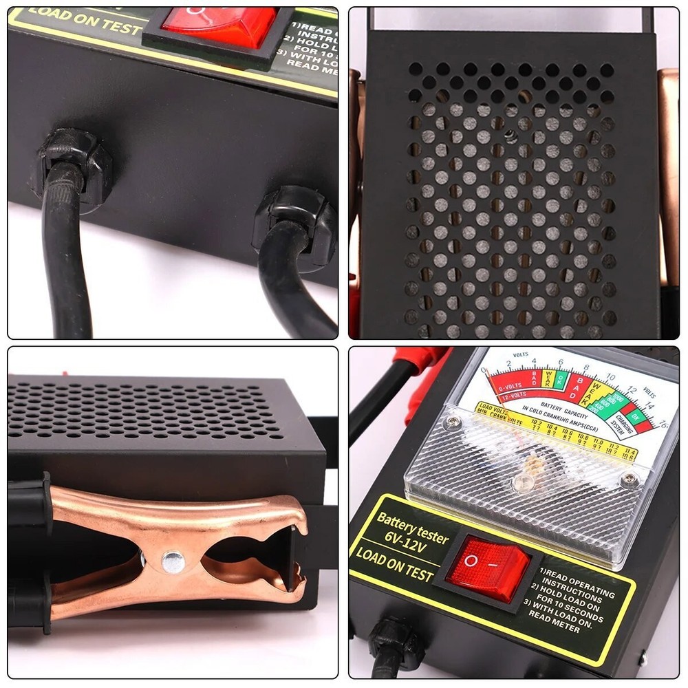 6-12V Car Battery Quick Test: 100Amp Battery Load Analyzer, 5 Sec Fast Test!