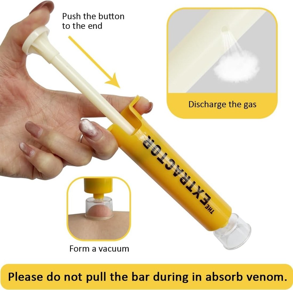 Snake Bite Kit for Humans Extractor Pump Tool First Aid for Safe Fast Emergency
