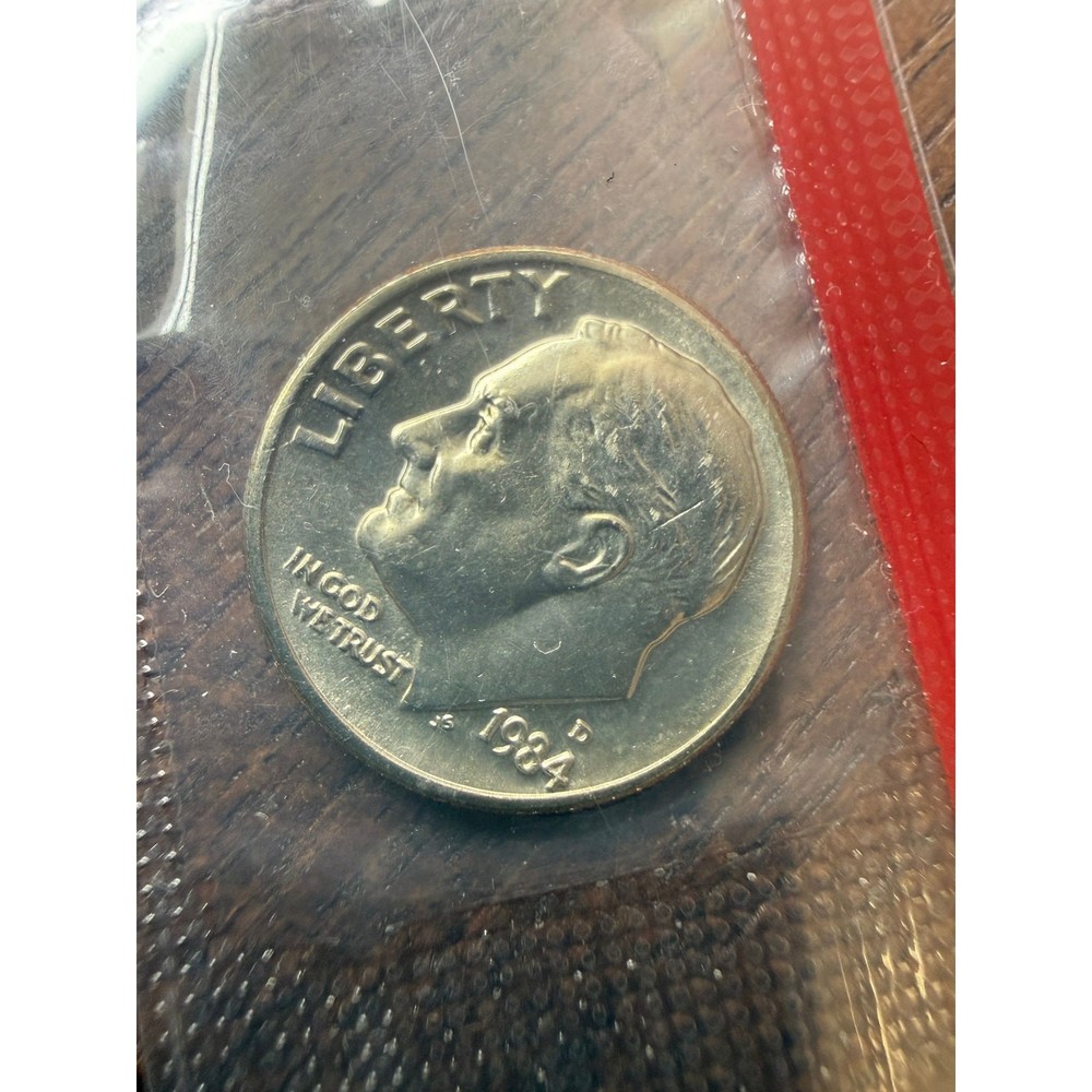 1984-D DIME FULL BANDS UNC