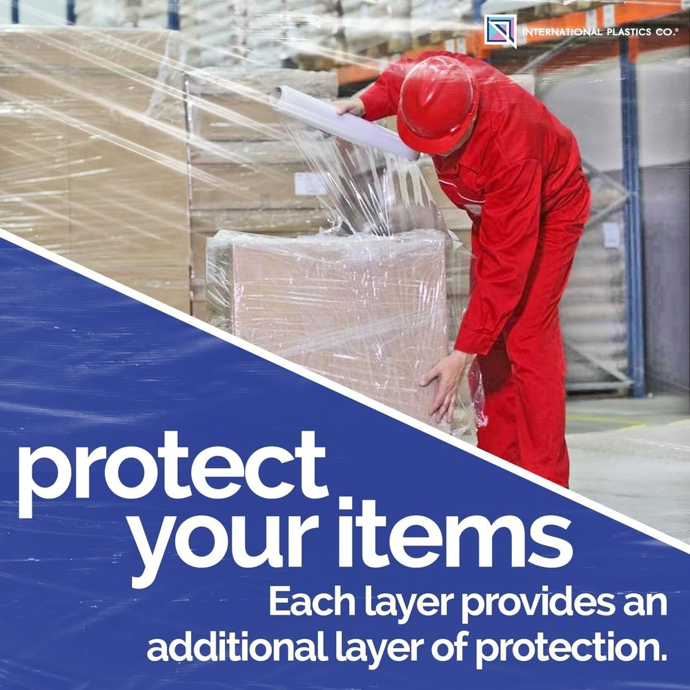 Plastic Stretch Film/Wrap 15" 1200ft Clear Durable