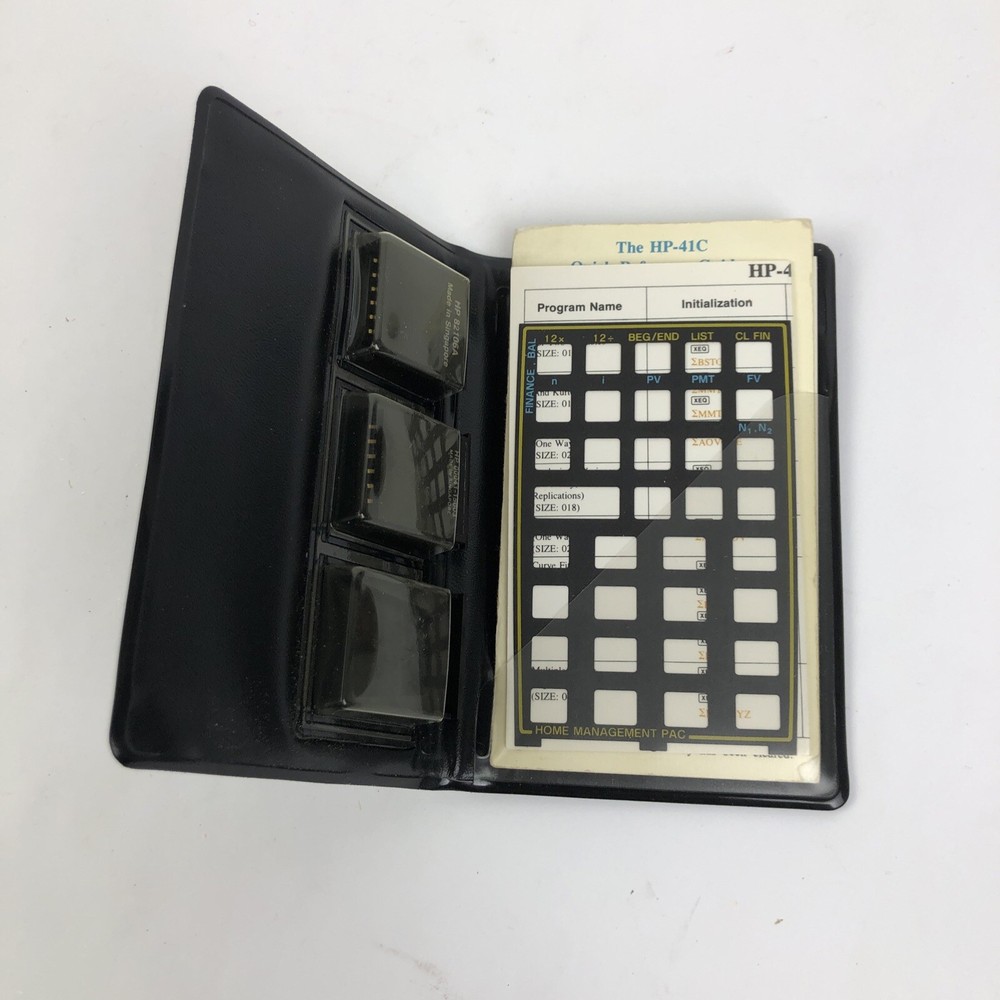Vtg Hewlett Packard Calculator Memory Module HP 82106A HP 00041-15003 Reference