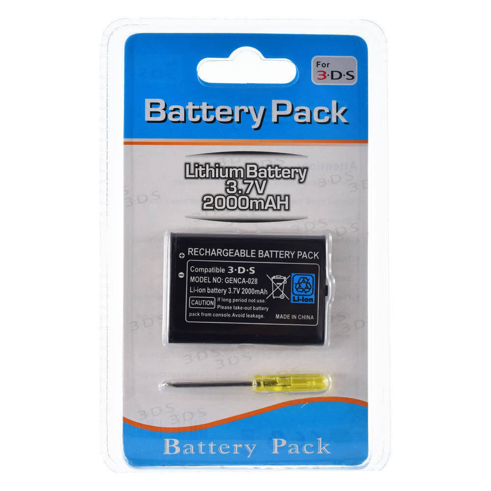 New Rechargeable Battery for Nintendo 3DS, 2DS or Wii U & Switch Pro Controllers
