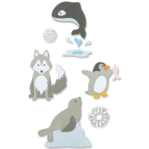Sizzix "Arctic Animals" by Jennifer Ogborn Winter Thinlits Dies- 666013 MSRP $25