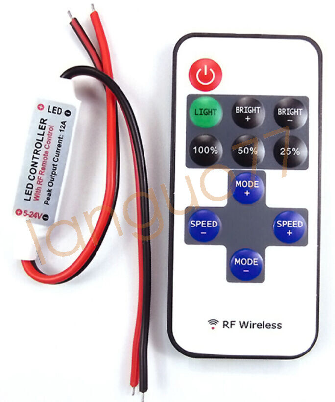 Blue Neon Glow EL Wire String Strip Decor Boat LED Light Car Party + Controller