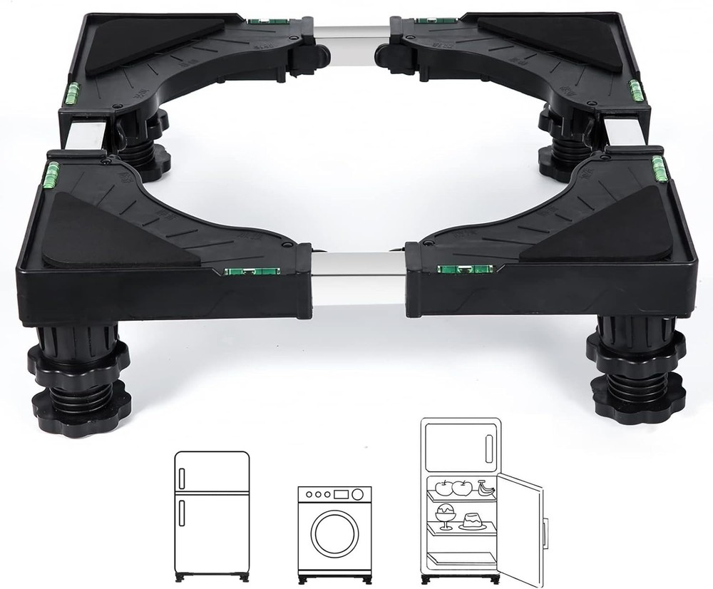 Adjustable Refrigerator Pedestal Base - 400 lb Capacity