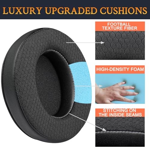 Mesh Fabric Earpads for HyperX Cloud Black