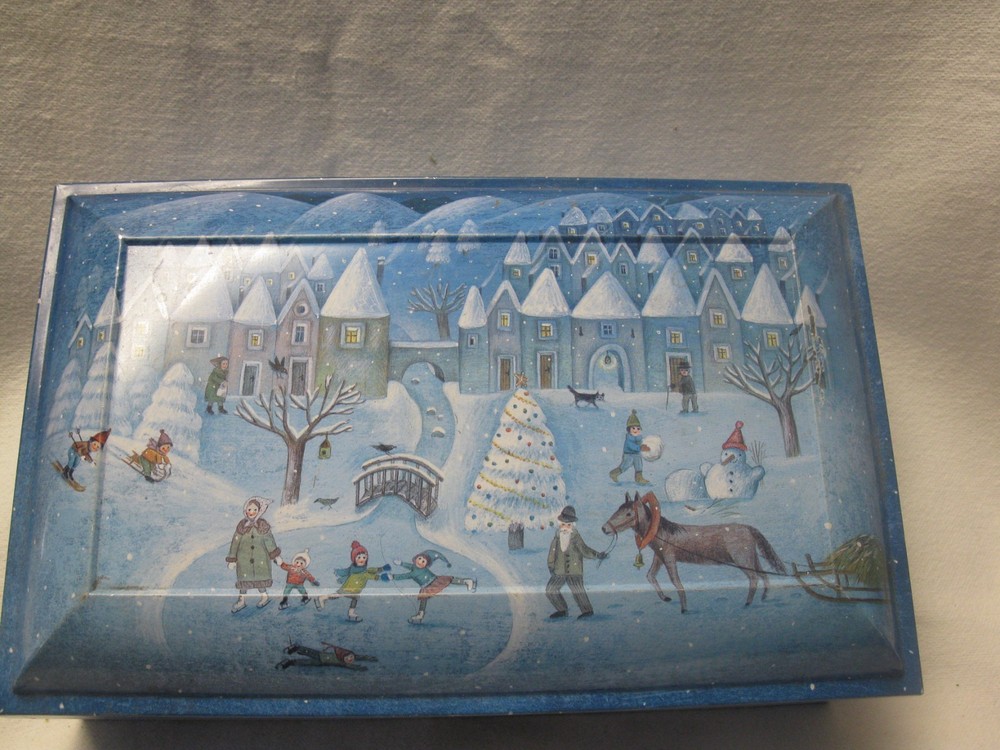 E. Otto Schmidt Christmas Biscuit  Cookie Tin