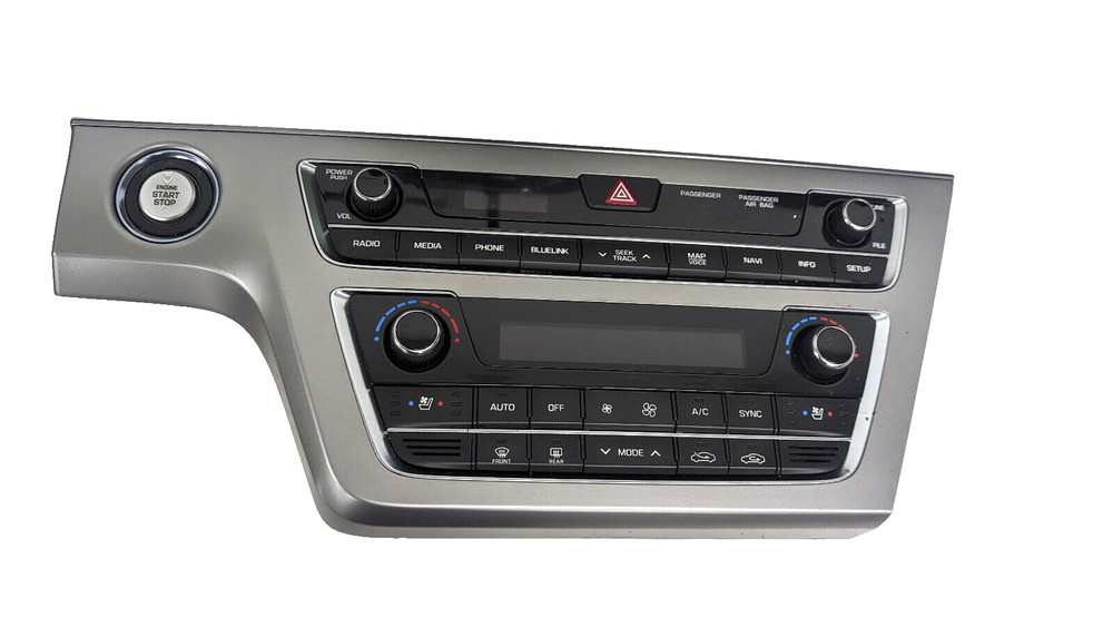 15 16 17 Hyundai Sonata Navigation Control Panel Climate Control