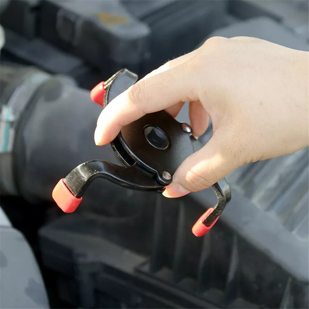 Universal 3 Jaws Oil Filter Wrench Adjustable Spanner Remover Removal Tool
