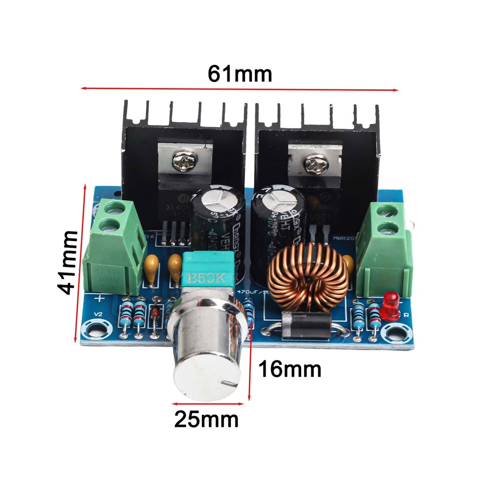 Adjustable Voltage XHM401DC Step Down Module with Overcurrent for PROTECTION