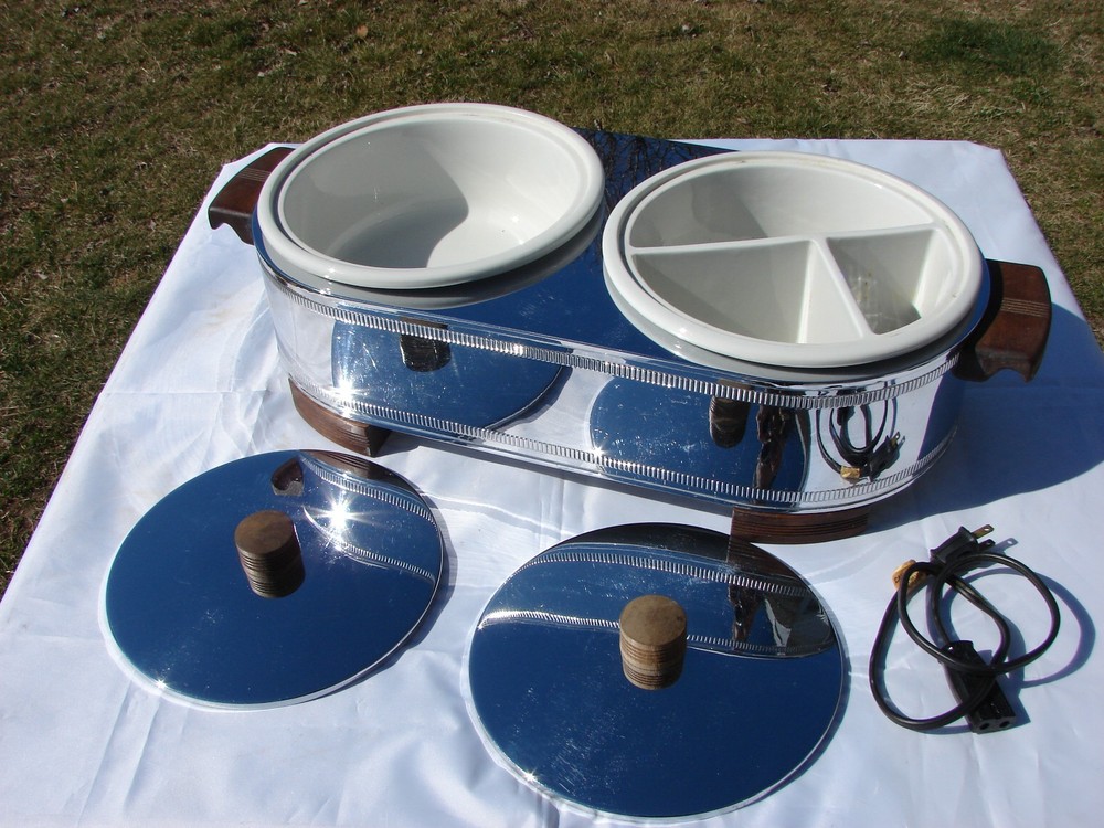 1934 Manning Bowman Buffet Server!! Complete!!