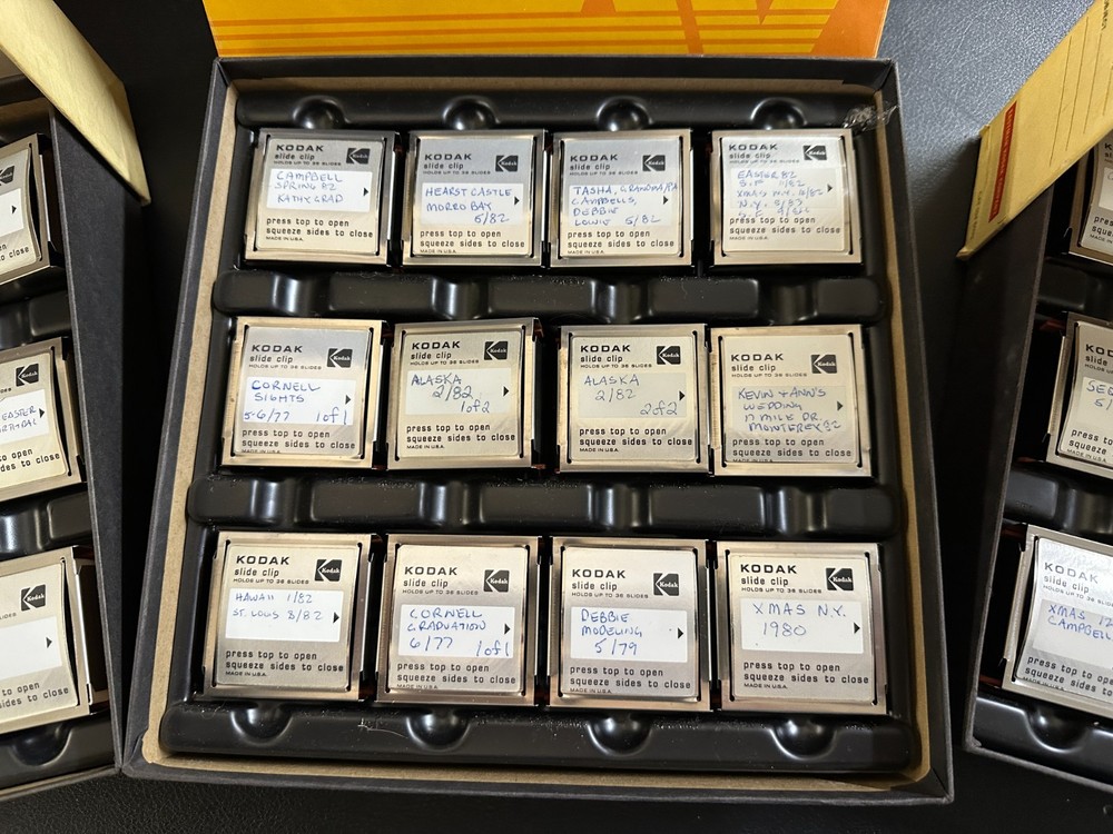 Three (3) Boxes, Kodak Slide Clips w/12 Clips per box -(36 Clips Total)