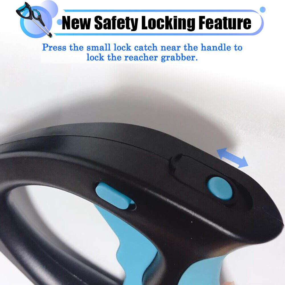 32in Folding Pick Up Tool Extend Grabber Trash Picker Garbage Reaching LED Stick