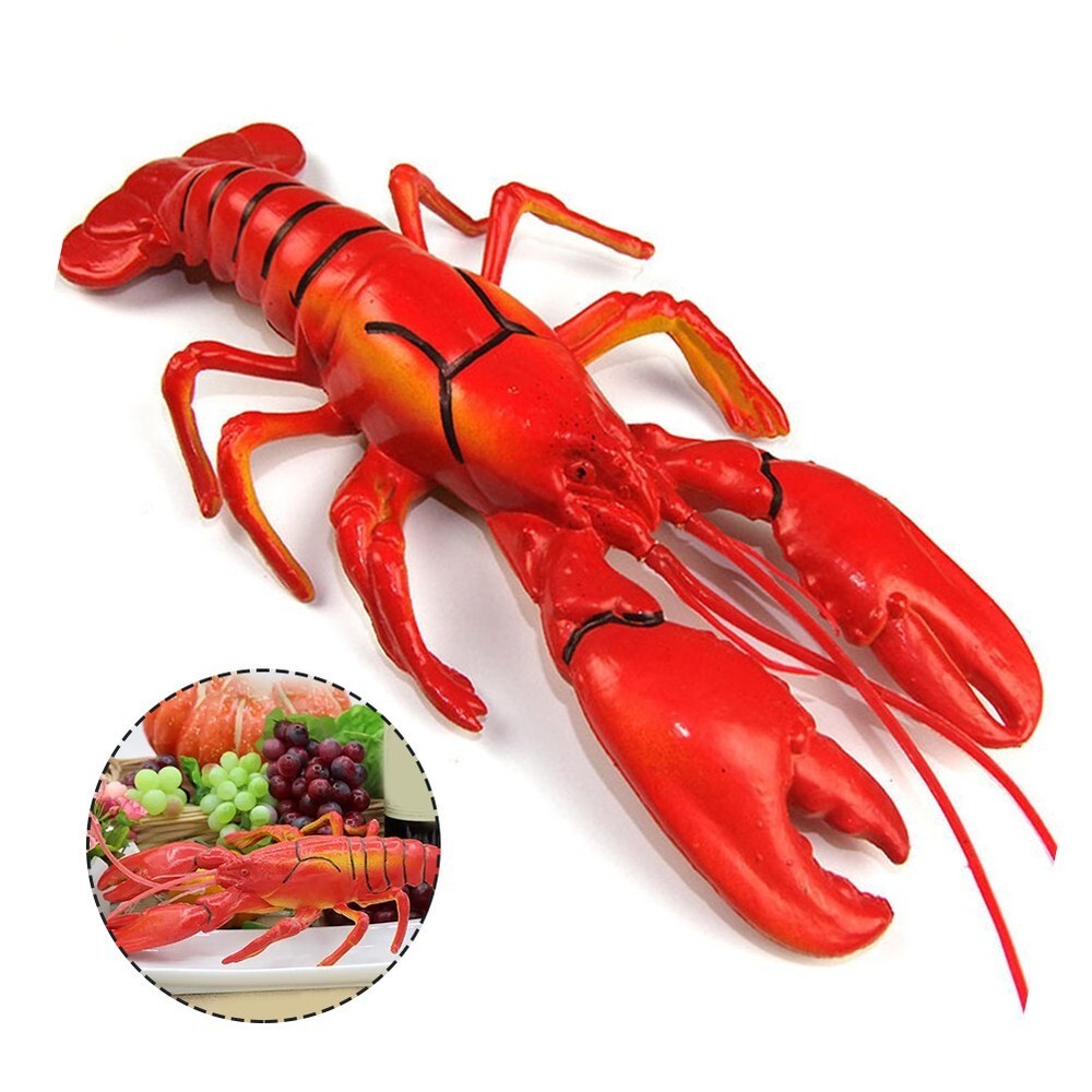 Creative Lifelike Red Lobster Decor for Kitchen Realistic Lobster Model