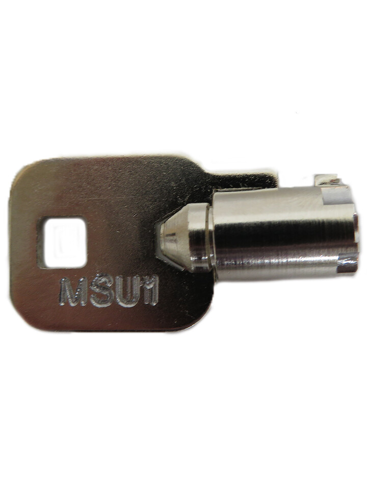 MSU tubular key selected by code - see below for options