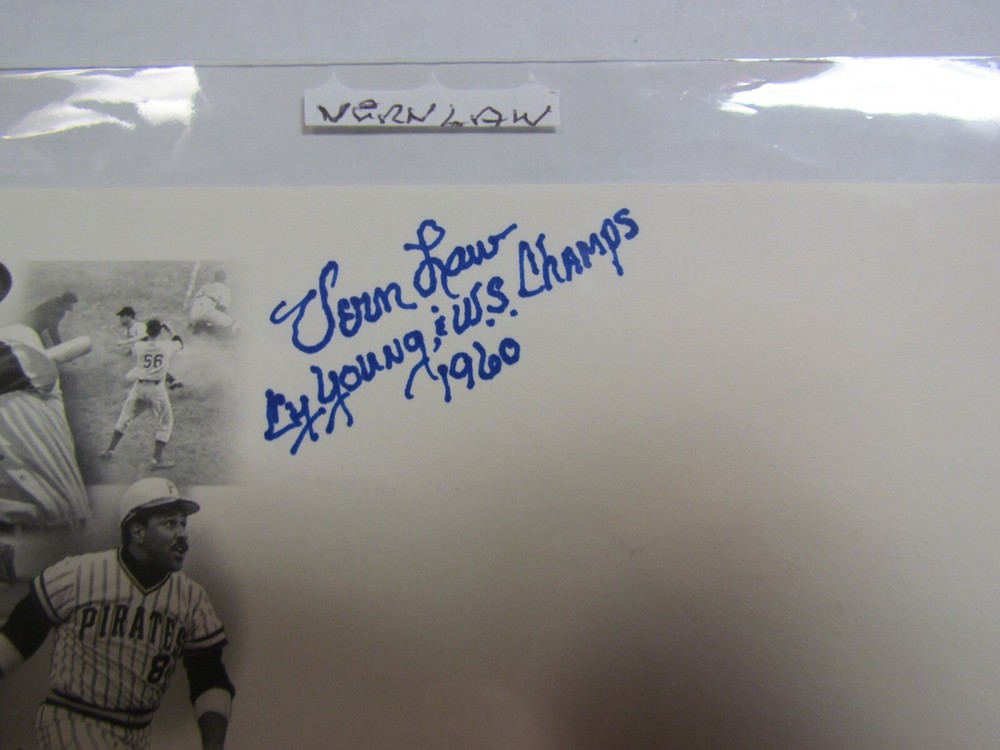 Vern Law Signed First Day Cover Envelope
