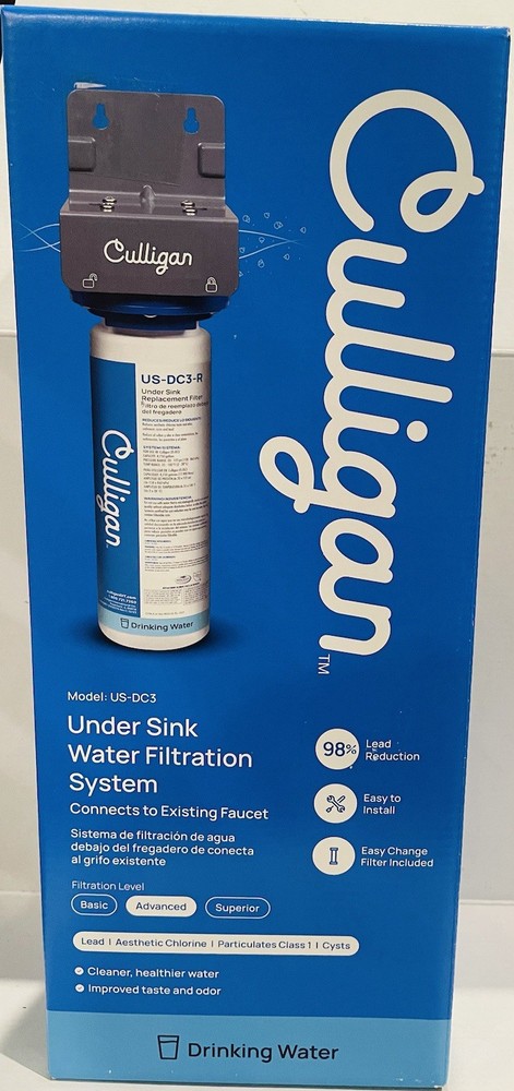 CULLIGAN US-DC3 UNDER SINK WATER FILTRATION SYSTEM BRAND NEW SEALED [G1]