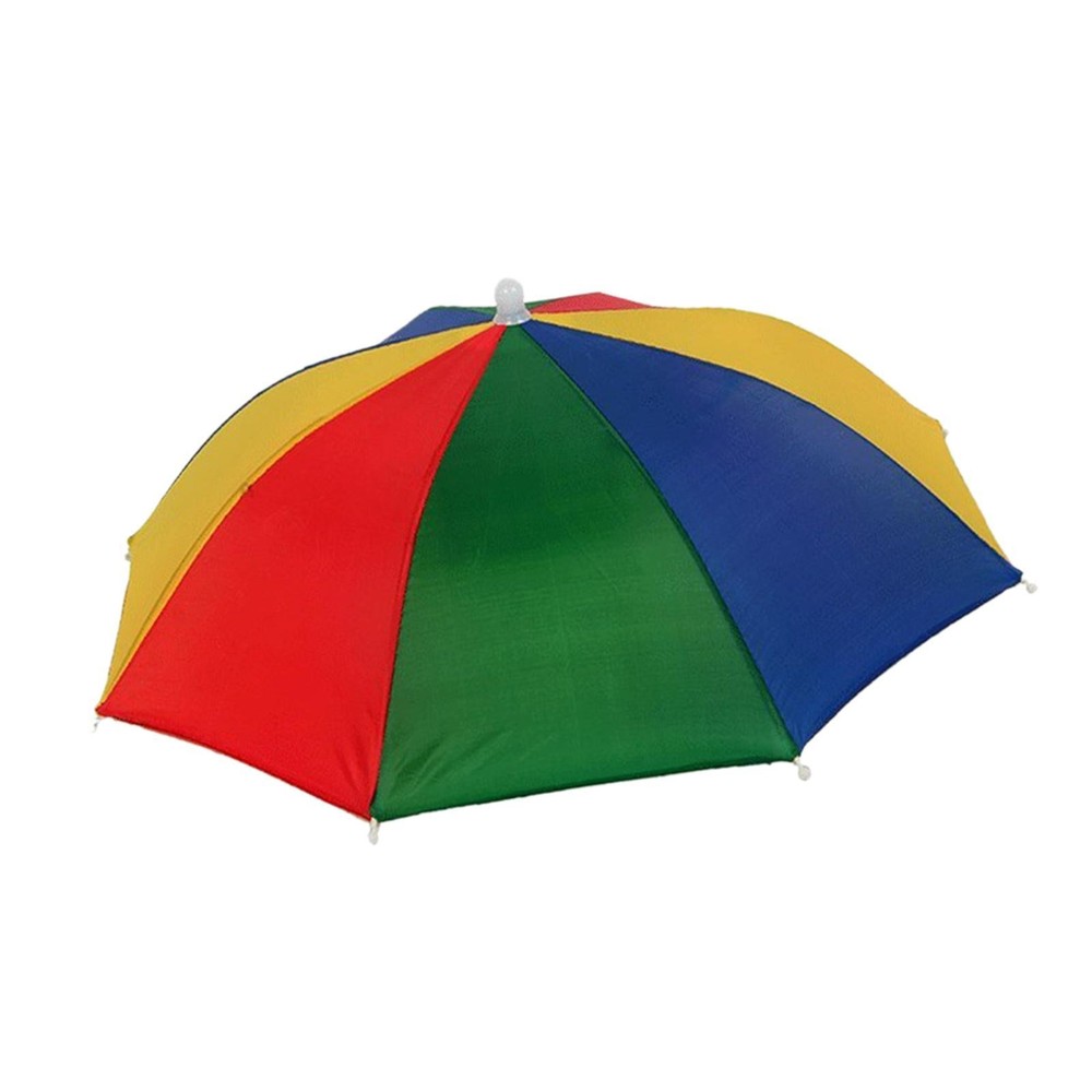 Hands Free Umbrella Hat Rainproof Practical Compact Foldable for Hiking Gift
