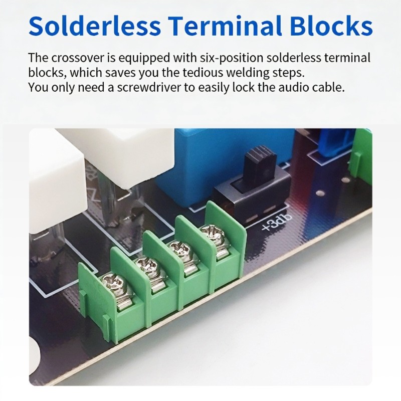 400W Treble 2 Way Frequency Divider Speaker Filter Circuit Adjustable Frequency