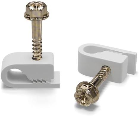 Single Coaxial Cable Clips Cat6