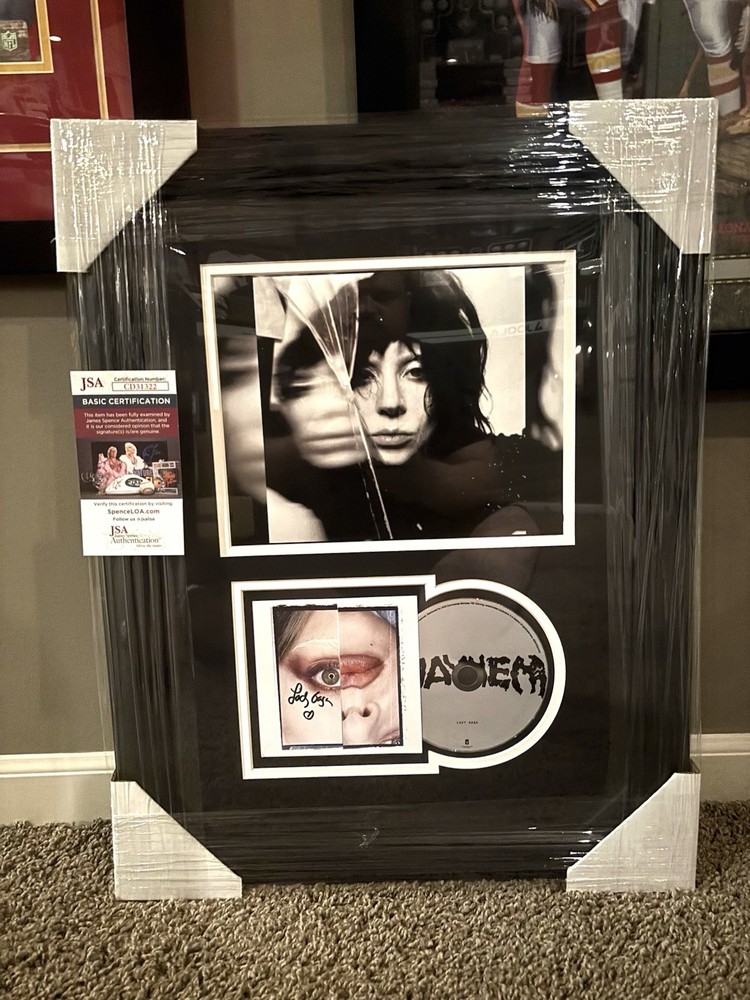 LADY GAGA MAYHEM CD JSA Display Framed Signed autograph BEAUTIFUL!