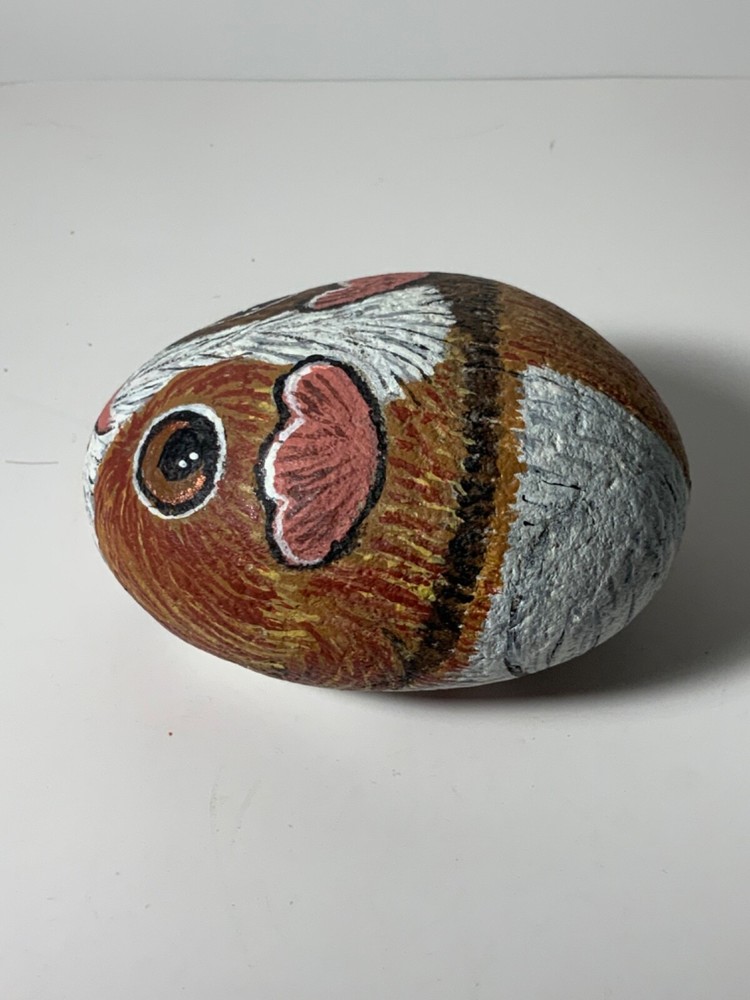 J. Decker Painted Guinea Pig Rock 3.5 in.