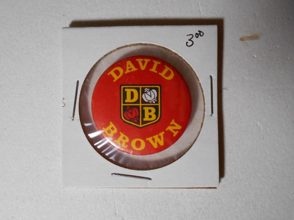 1-1/4" David Brown beer cello pinback button