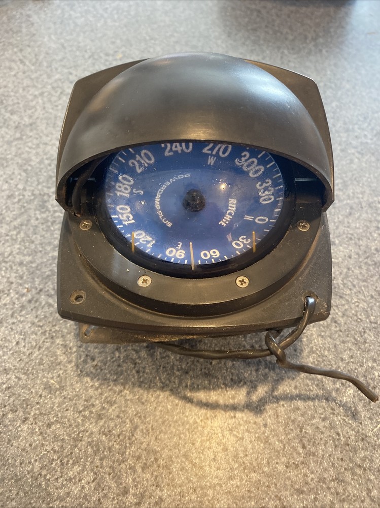 Ritchie Powerdamp Plus SS1000 Compass Blue Dial